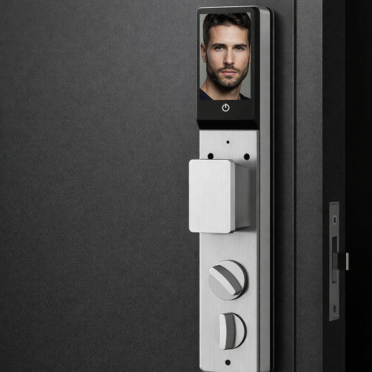 Serrure Professionnelle à Reconnaissance Faciale 3D – Contrôle via Application Tuya, Étanche et Verrouillage Automatique