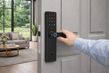 Serrure Intelligente à Empreinte Digitale 5-en-1 – Poignée Connectée WiFi Tuya
